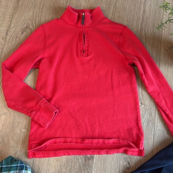 ((3 PIECE)) CREWCUTS 100% COTTON SWEATER AND BUTTON DOWN SHIRT SIZE MED 8-10 - Picture 6 of 7